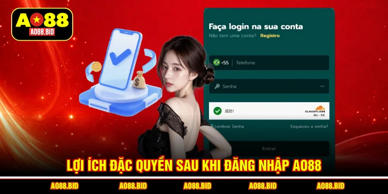 Lợi ích đặc quyền sau khi đăng nhập AO88